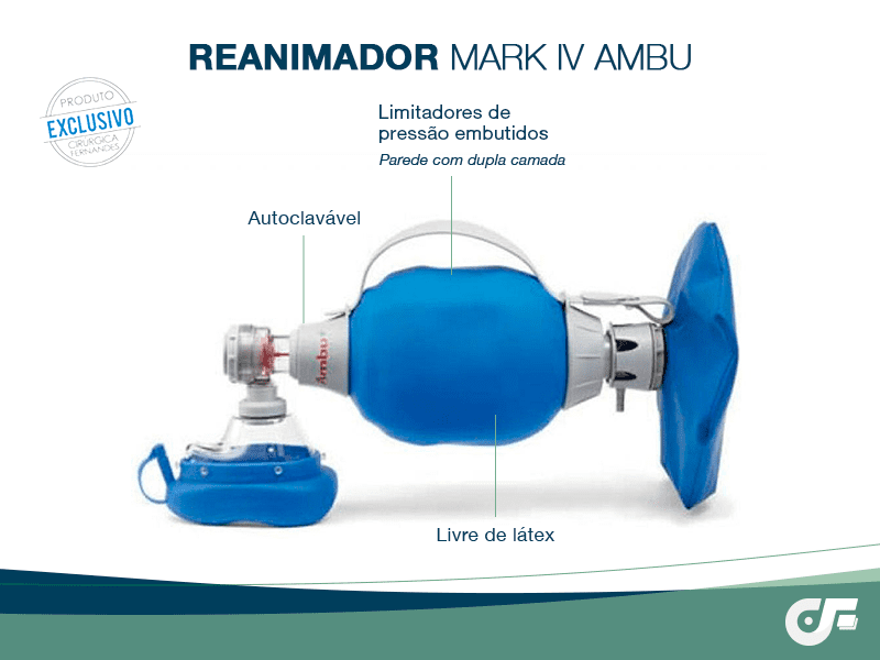 Confira os diferenciais do Reanimador Manual Ambu® Mark IV